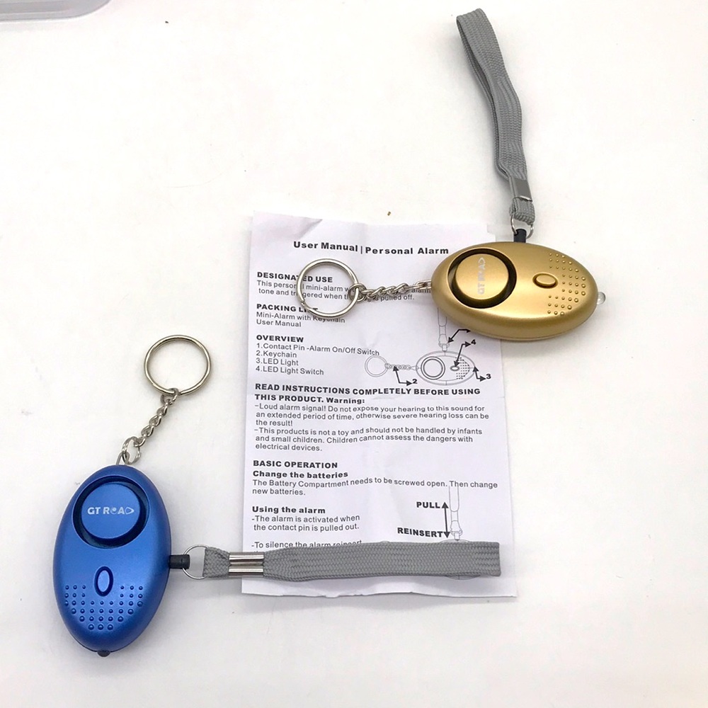GT RO AD Personal Alarm’s for Women 140db Self Defense Alarms 2-Pack Keychain